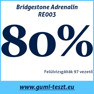 Nyári gumi teszt Bridgestone Adrenalin RE003