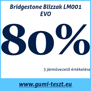 Téli gumi teszt Bridgestone Blizzak LM001 EVO