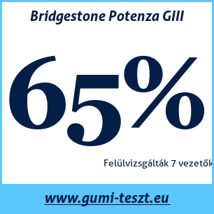 Nyári gumi teszt Bridgestone Potenza GIII