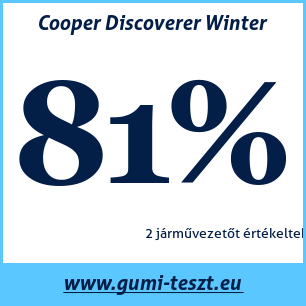 Téli gumi teszt Cooper Discoverer Winter