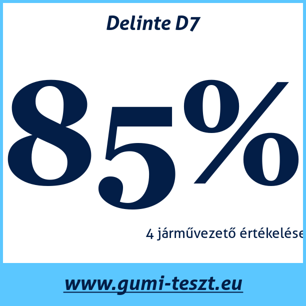 Test pneumatik Delinte D7