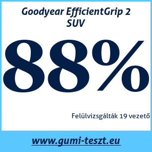 Nyári gumi teszt Goodyear EfficientGrip 2 SUV 215 65 R17 99V