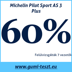 Négyévszakos gumi teszt Michelin Pilot Sport AS 3 Plus
