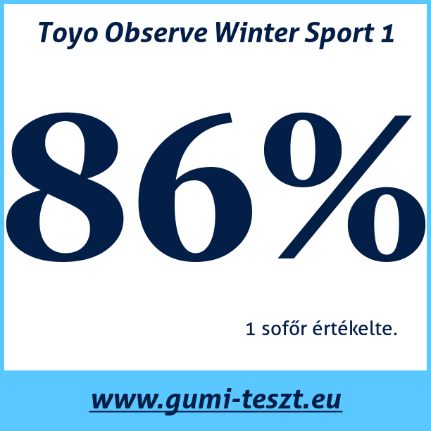 Test pneumatik Toyo Observe Winter Sport 1